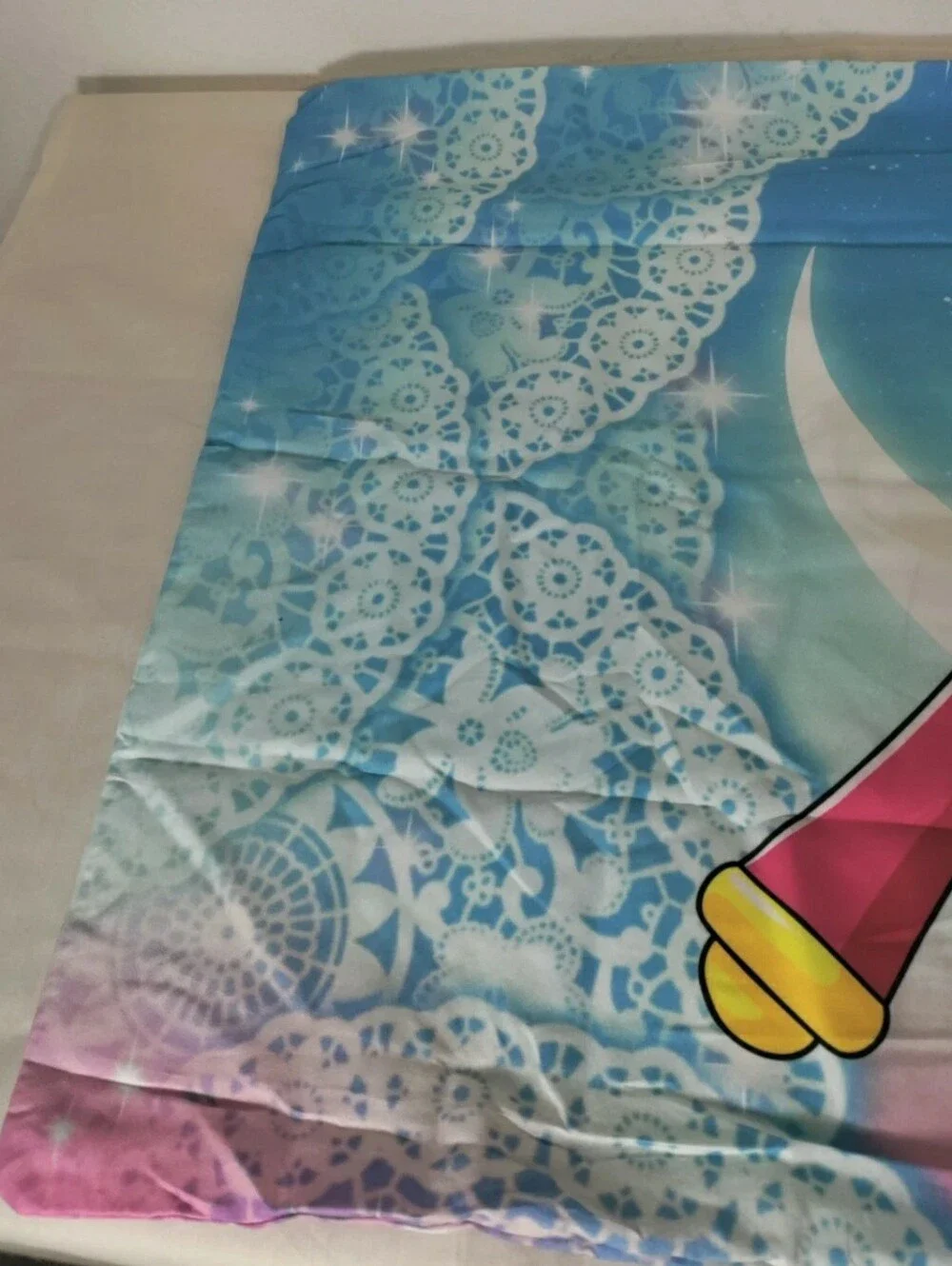 Sailor Moon Scouts Moon Stick Pillowcase Set 2017 90s-style anime New Open Box